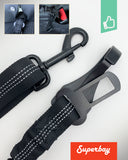 Honden Autogordel 2-in-1: Autogordel & Isofix Bevestiging Leuk Honden Autogordel 2-in-1