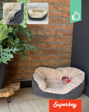 Zachte Hondenmand Grijs Corduroy Design Leuk Hondenmand Corduroy Design van Rosewood