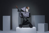 Mooi Travois Tri-fold Pet Travel System - Nimbus Grey