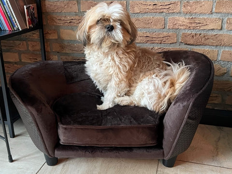 Aanbieding Enchanted Hondenmand Sofa Ultra Pluche Snuggle Wicker - Bruin 68 x 40 x 37 cm bij Superbay  