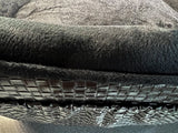 Aanbieding Enchanted Hondenmand Sofa Ultra Pluche Snuggle Wicker - Zwart 68X41X38 CM