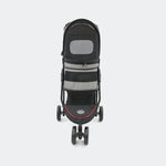 Hondenbuggy Avenue Pet Stroller / Shiny Grey/Red | Superbay