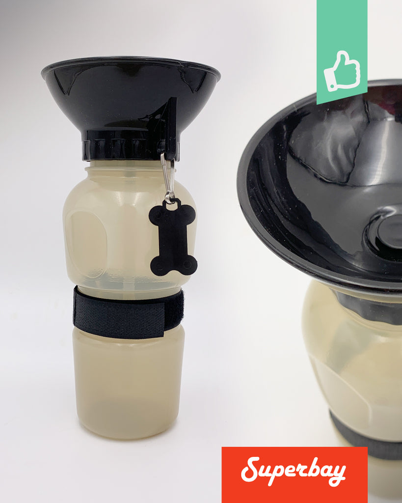 Honden Drinkfles Waterfles | 530ml | Knijpfles Blauw / Grijs / Zwart Honden Drinkfles Waterfles | 530ml | Knijpfles Blauw / Grijs / Zwart