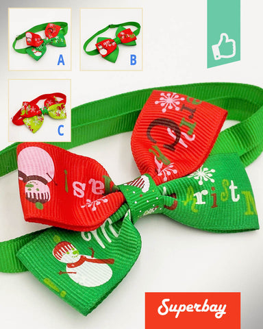 Aanbieding Vrolijke Kerst Vlinderdas Kerststrikje voor Honden bij Superbay  