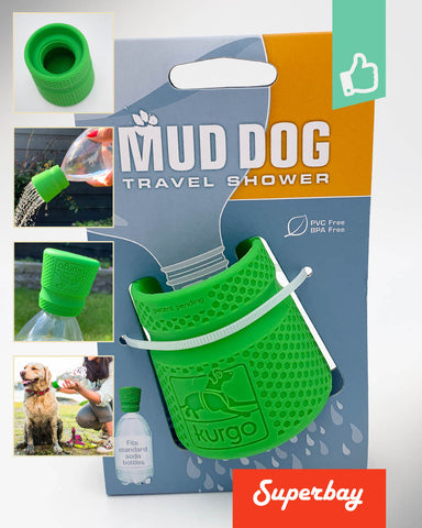 Aanbieding Kurgo Mud Dog Travel Shower voor Waterfles bij Superbay  